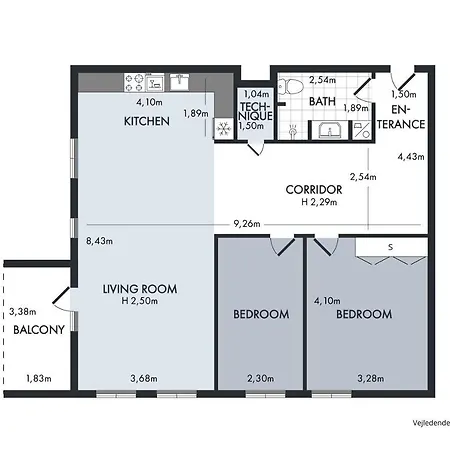 Two-bedroom With Amazing View And Sunny Balcony Next To Royal Arena *